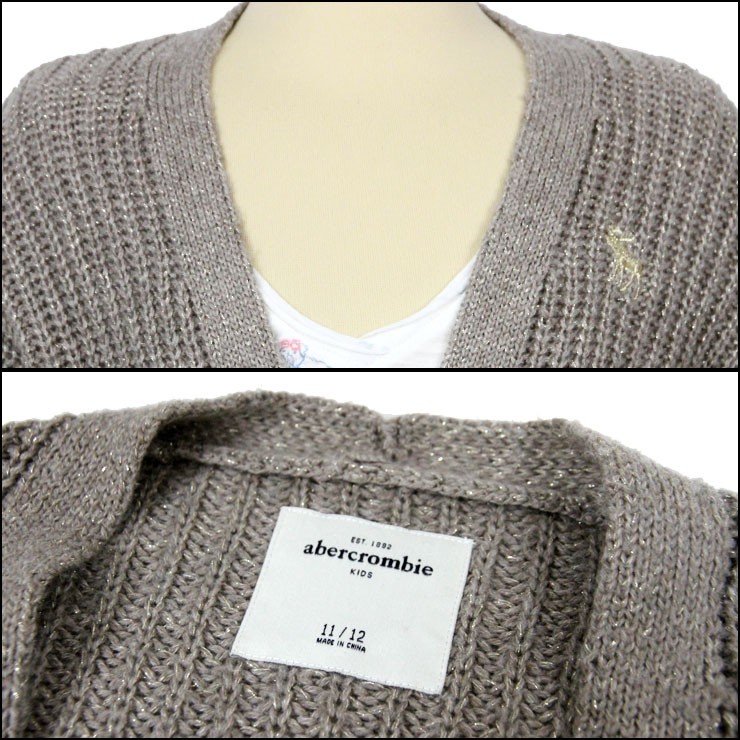 アバクロキッズ AbercrombieKids 正規品 子供服 ガールズ カーディガン boyfriend cardigan 250-755-0303-040