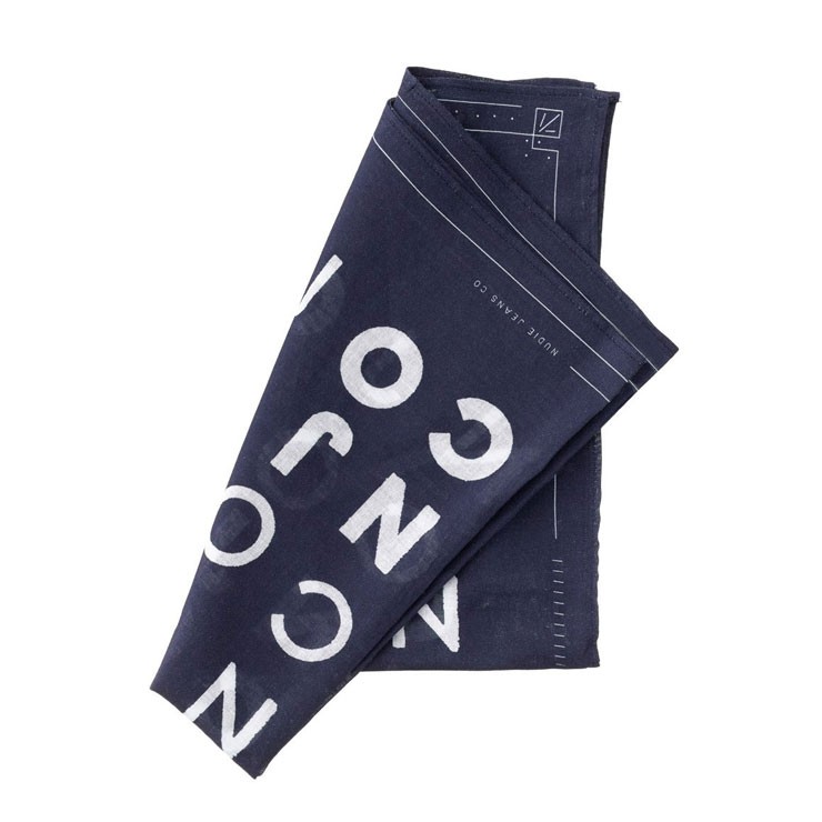 予約商品 10月頃入荷予定 ヌーディージーンズ Nudie Jeans 正規販売店 メンズ スカーフ Jansson B20 Blue 180649