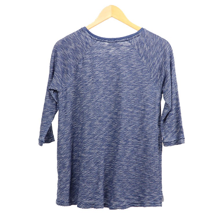 メゾンスコッチ MAISON SCOTCH 正規販売店 レディース 七分袖Tシャツ Striped indigo Tee MAISON SCOTCH メゾンスコッチ 正規販売店 レディース 七分袖T
