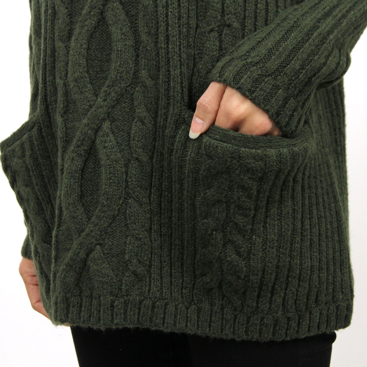 アバクロ レディース Abercrombie＆Fitch 正規品 セーター BOXY CABLE TURTLENECK S Abercrombie&Fitch アバクロ レディース Abercrombie＆Fitch