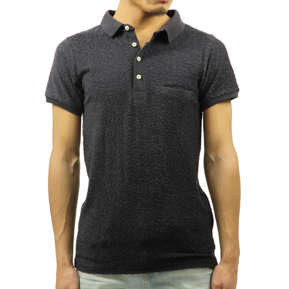 ディストレス ポロシャツ メンズ 正規販売店 DSTREZZED 半袖ポロシャツ