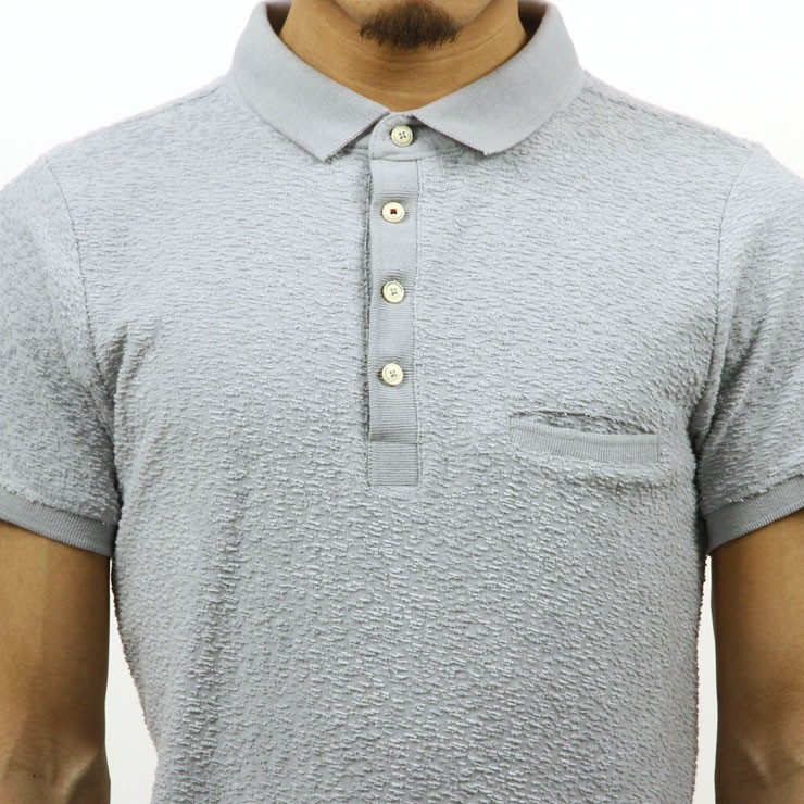 ディストレス ポロシャツ メンズ 正規販売店 DSTREZZED 半袖ポロシャツ TOWELING PILE POLO SHIRT STEEL BLUE 211087 84 クリスマス プレゼント ラッピング 20%OFFクーポンセール 【利用期間 10/10 0:00〜10/12 23:59】 ディ