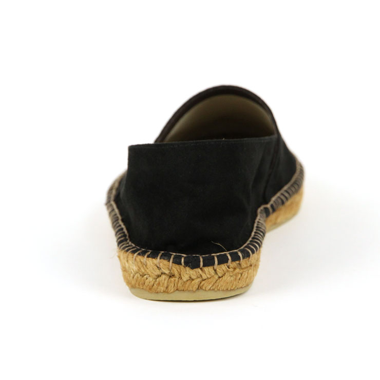 サルヴィ SALVI  シューズ 正規販売店 エスパドリーユ ESPADRILLE SUEDE PP SHOES エスパドリーユ スエードシューズ 44-46PP NEGRO BLACK
