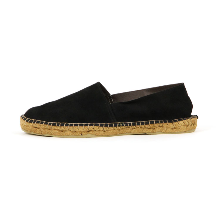サルヴィ SALVI  シューズ 正規販売店 エスパドリーユ ESPADRILLE SUEDE PP SHOES エスパドリーユ スエードシューズ 44-46PP NEGRO BLACK