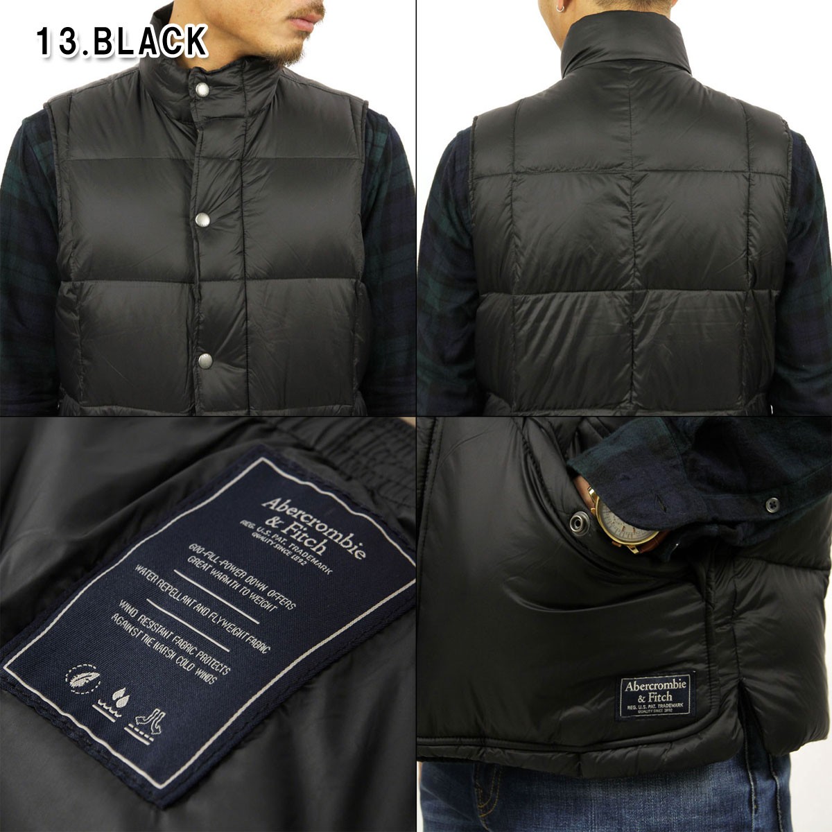 最終値　旗艦店限定新品未使用日本未発Abercrombie&Fitcダウンベスト 41205002zz_6.jpg