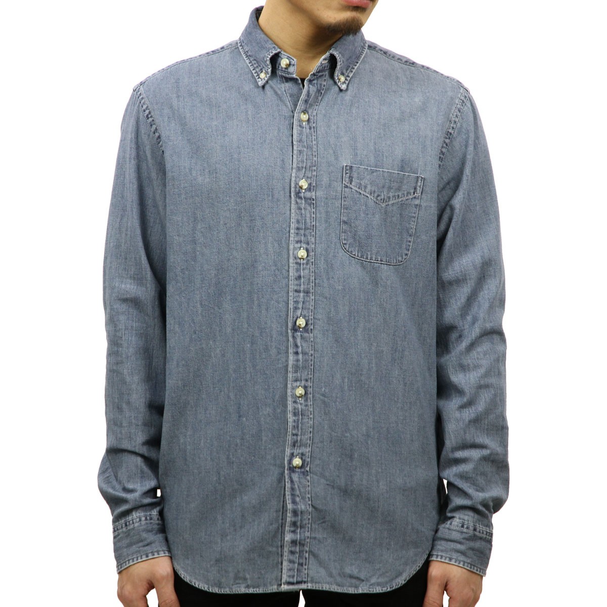 ジェイクルー シャツ メンズ 正規品 J.CREW 長袖シャツ ボタンダウンシャツ LIGHTWEIGHT DENIM WORKSHIRT G7105 INDIGO クリスマス プレゼント ラッピング J.CREW（ジェイクルー） 【ボーナスストア 誰でも+5% 12/31 0:00〜1/1