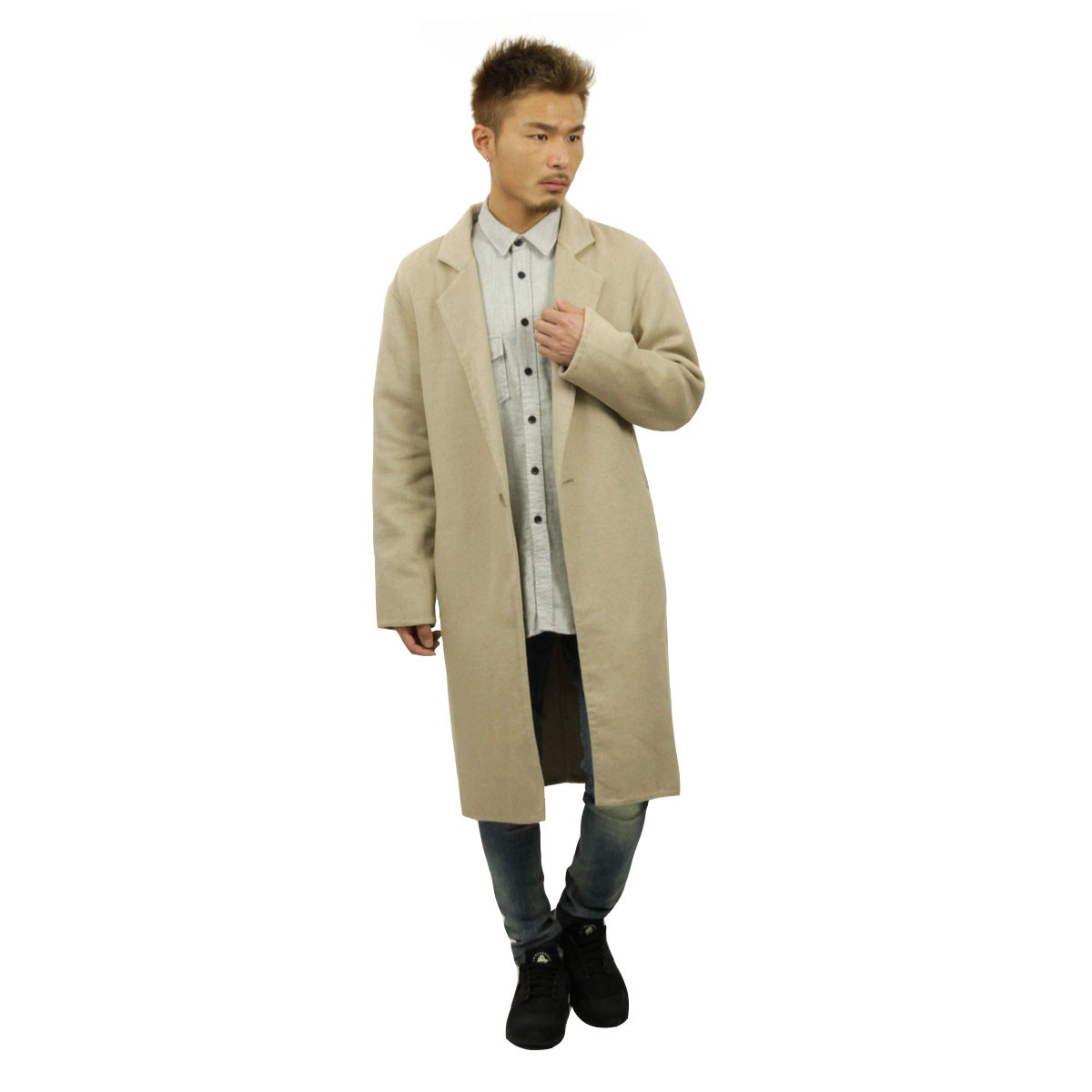 フィアオブゴッド fog essentials アウター メンズ 正規品 FEAR OF GOD ジャケット チェスターコート FOG - FEAR  OF GOD ESSENTIALS WOOL OVERCOAT TAN