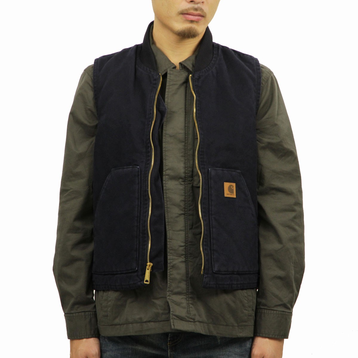 【倍！倍！ストア 誰でも+5% 8/30 0:00〜8/30 23:59】カーハート CARHARTT 正規品 メンズ サンドストーン キルティングダックベスト SANDSTONE VEST V