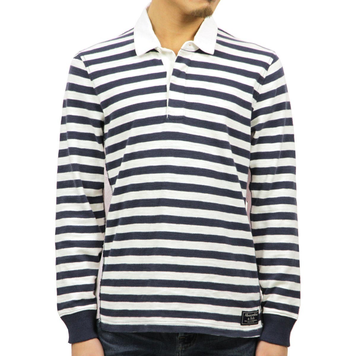 アバクロ Abercrombie&Fitch 正規品 メンズ 長袖ラガーシャツ RUGBY POLO 124-227-0527-200