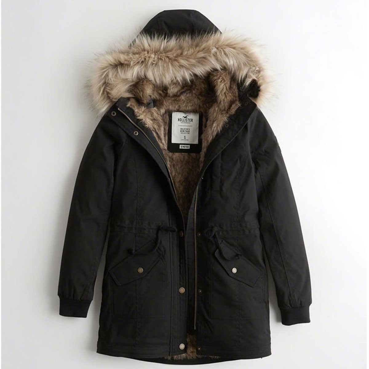 H*送様 Hollister ホリスター ファーダウン アウター Hollister ホリスター アウター レディース 正規品 HOLLISTER