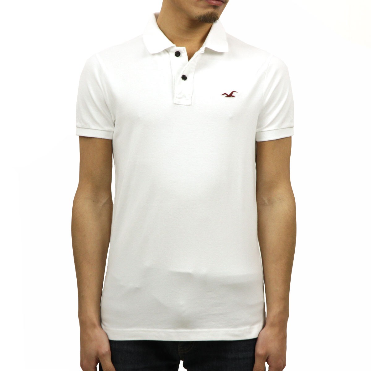 Stretch slim store fit polo hollister