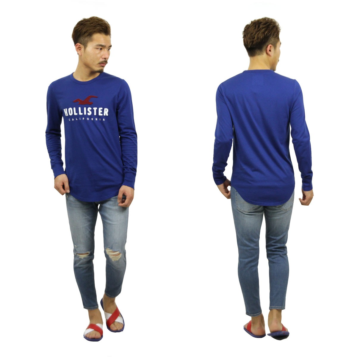 Hollister ホリスター ロンT メンズ 正規品 HOLLISTER 長袖Tシャツ