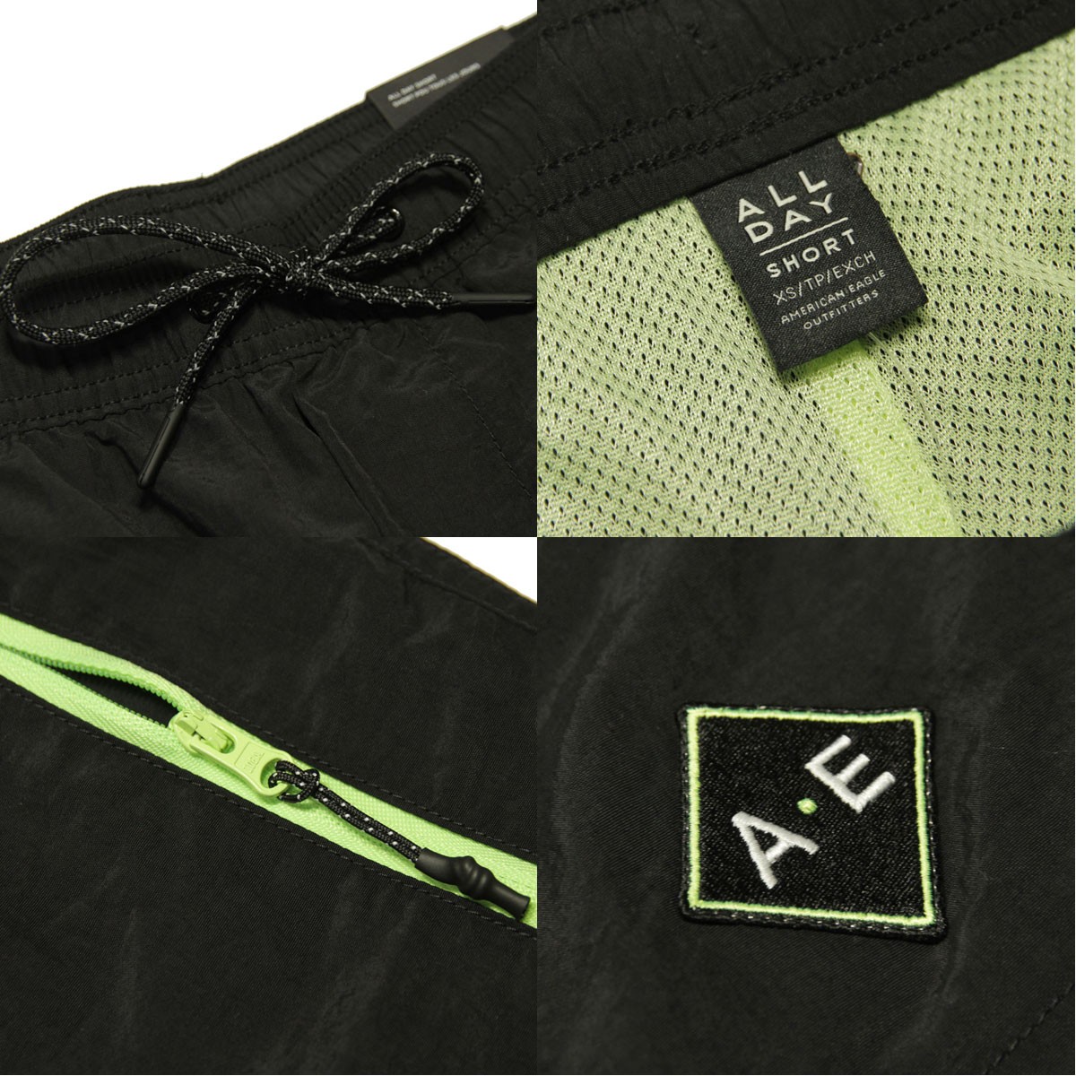 アメリカンイーグル 水着 メンズ 正規品 AMERICAN EAGLE スイムパンツ トランクス型水着 AE ALL DAY SHORT 4132-6783-001