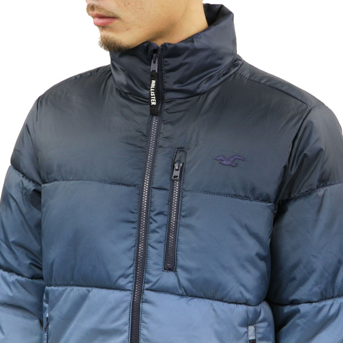★Hollister Co★中厚手のフード付きパファージャケット Hollister ホリスター ジャケット メンズ 正規品 HOLLISTER