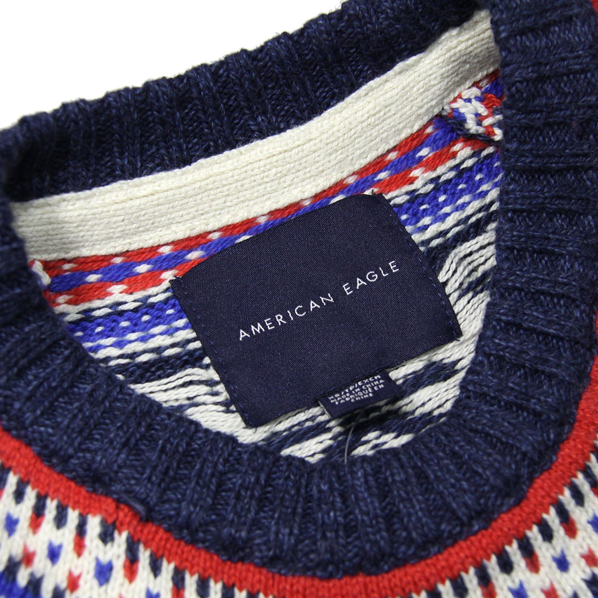 アメリカンイーグル セーター メンズ 正規品 AMERICAN EAGLE クルーネックセーター AE Knit Crew Neck Sweater 1142-1465-410