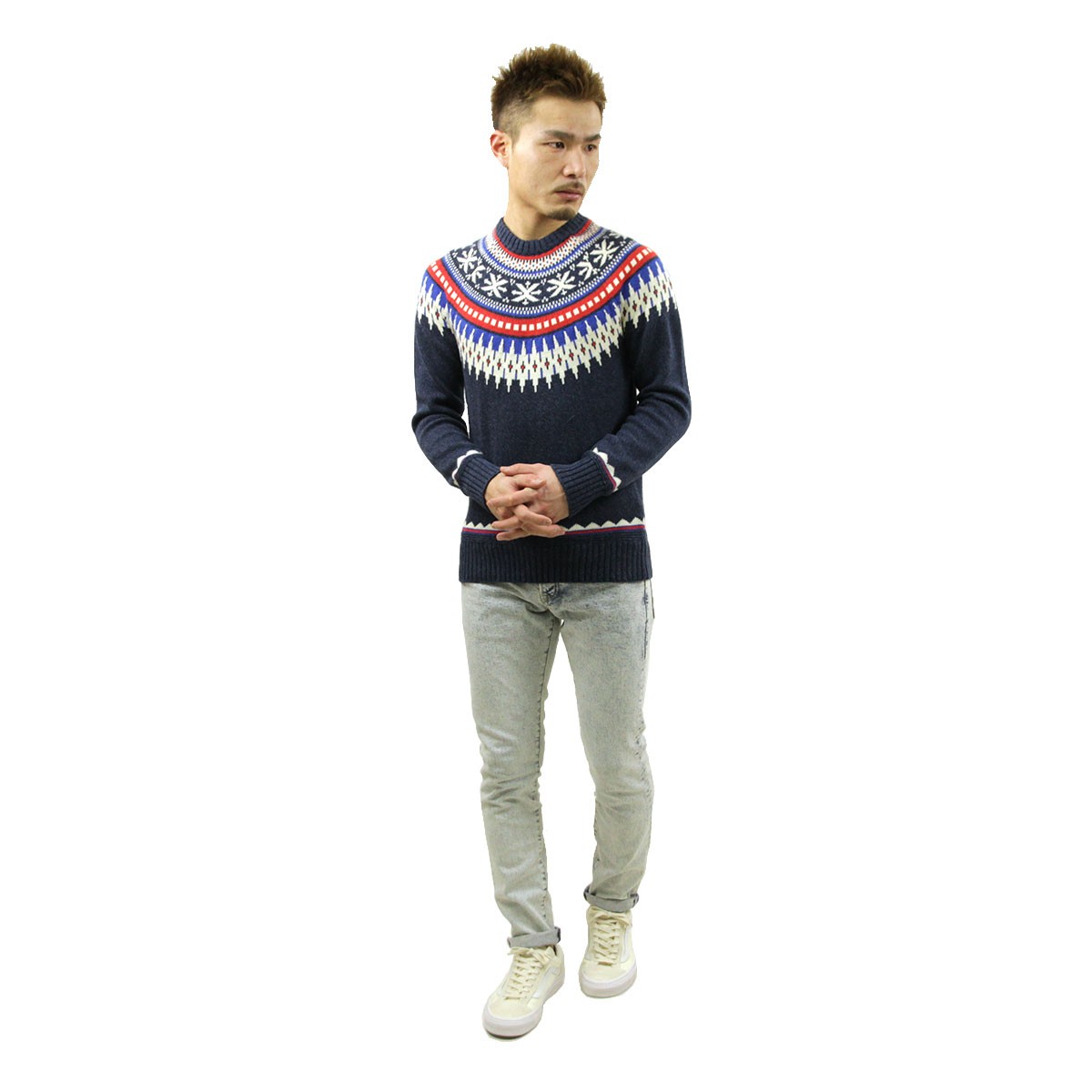 アメリカンイーグル セーター メンズ 正規品 AMERICAN EAGLE クルーネックセーター AE Knit Crew Neck Sweater 1142-1465-410