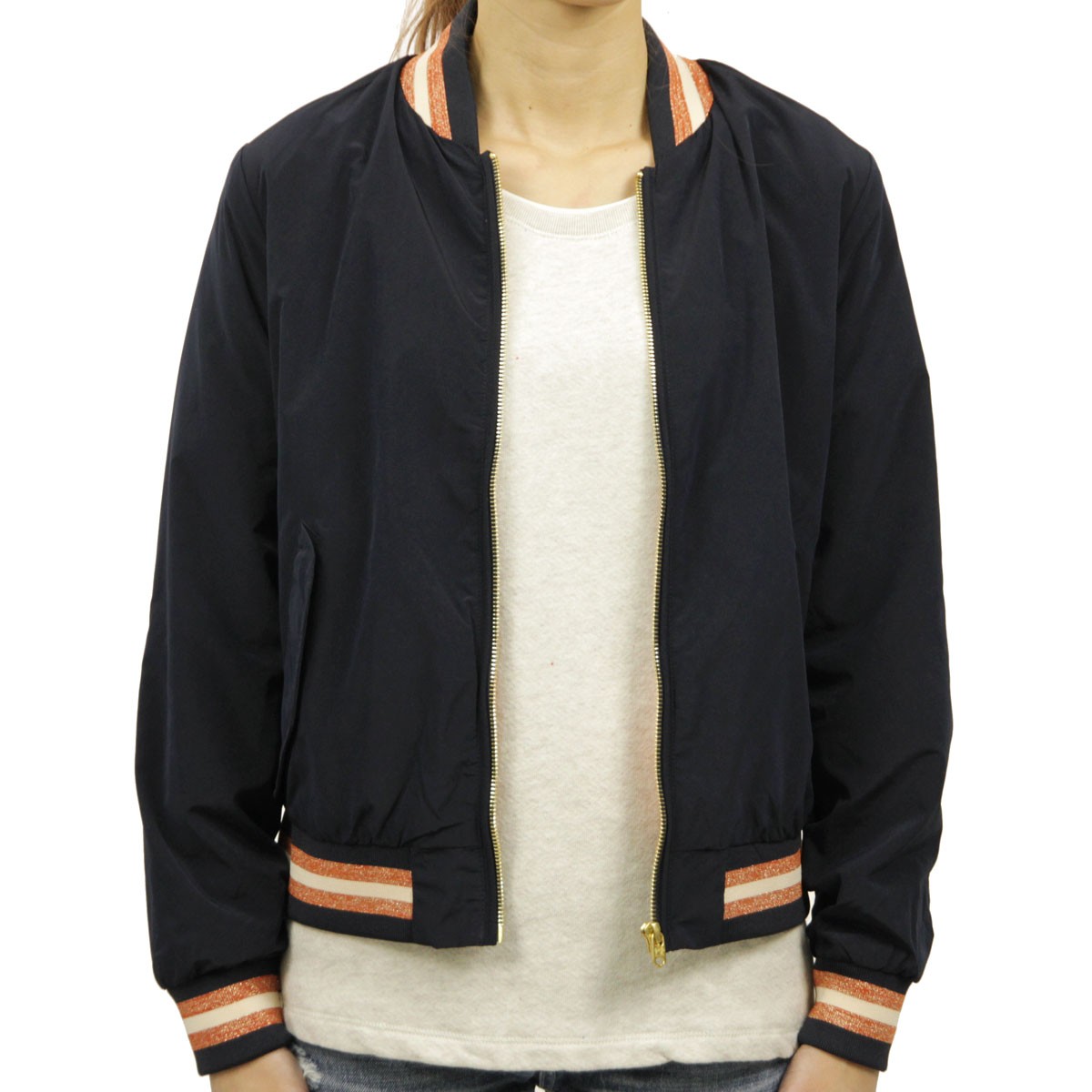 20%OFFクーポンセール 【利用期間 12/13 0:00〜12/19 9:59】 メゾンスコッチ MAISON SCOTCH 正規販売店 レディース MA-1 アウター EASY LIGHT WEIGHT BOMBERJACKET 145753 78 61774 NAVY D クリスマス プレゼント ラッピング MAISON SCOTCH（メゾンスコッチ） 【ストアポイント10倍 12/31 0:00〜1