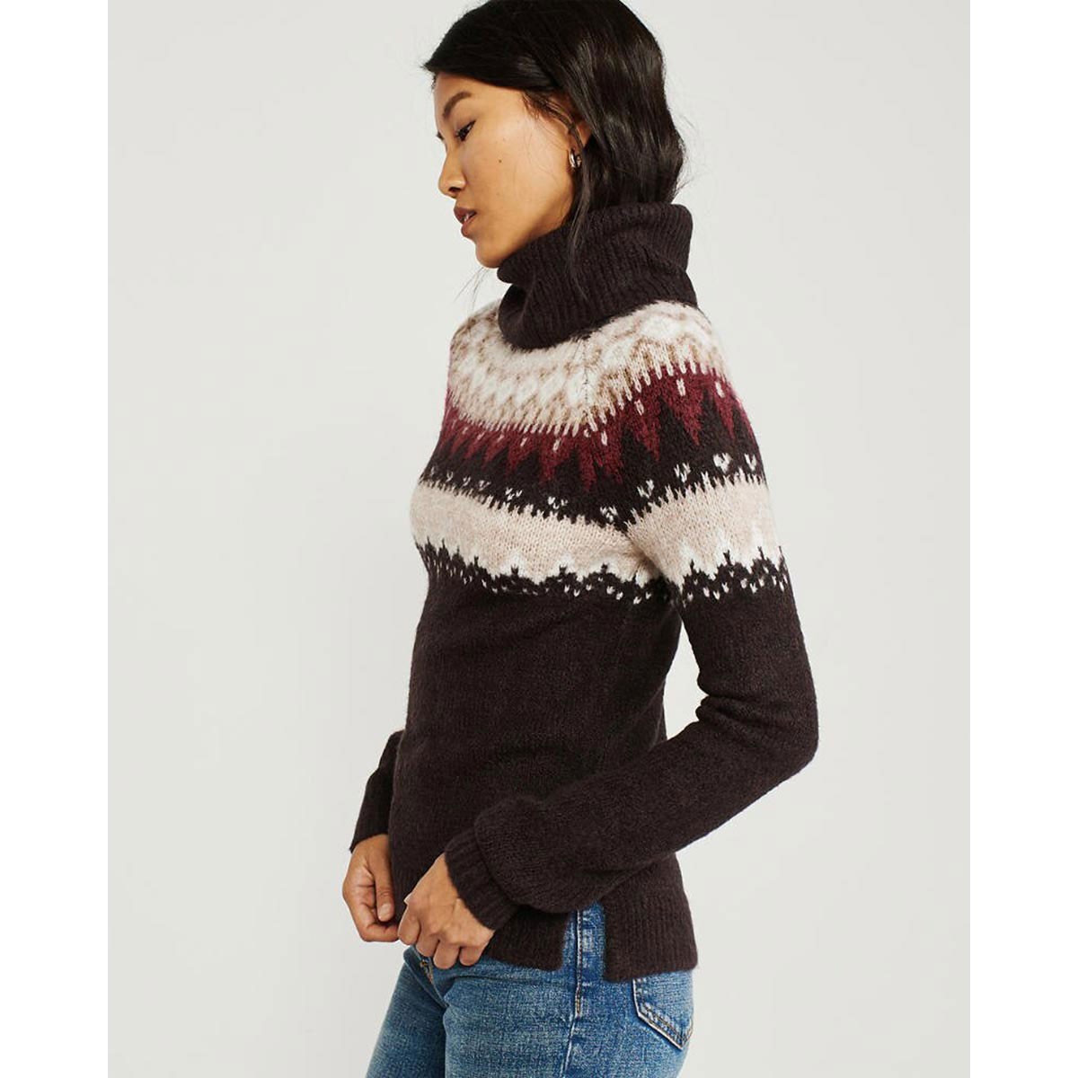 アバクロ セーター レディース 正規品 Abercrombie＆Fitch タートルネックセーター Fair Isle Turtleneck Sweater 150-490-1211-128 Abercrombie&Fitch アバクロ セーター レディース 正規品