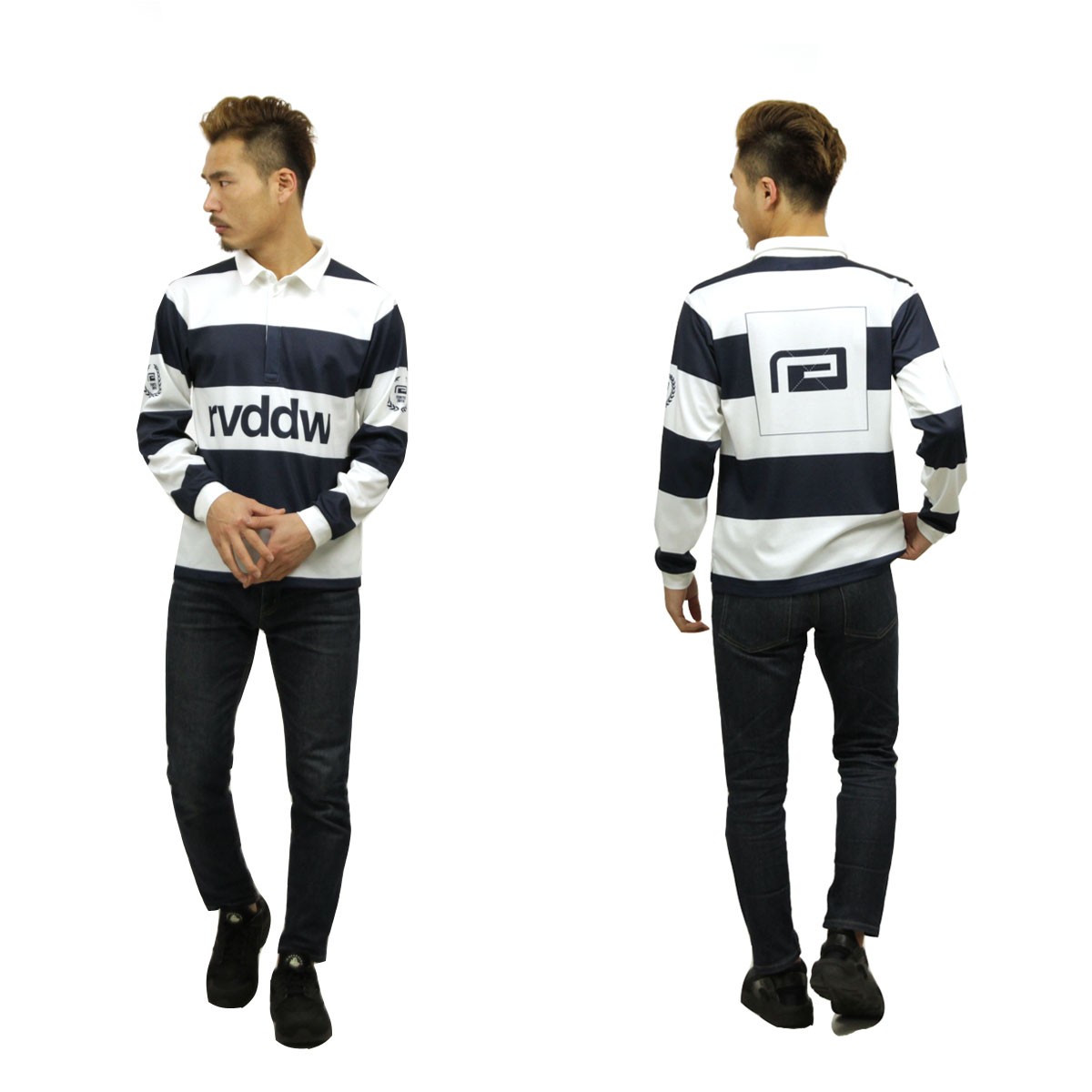 リバーサル REVERSAL 正規販売店 メンズ 長袖ラガーシャツ DRY RUGGER SHIRTS rv19ss023 NAVY