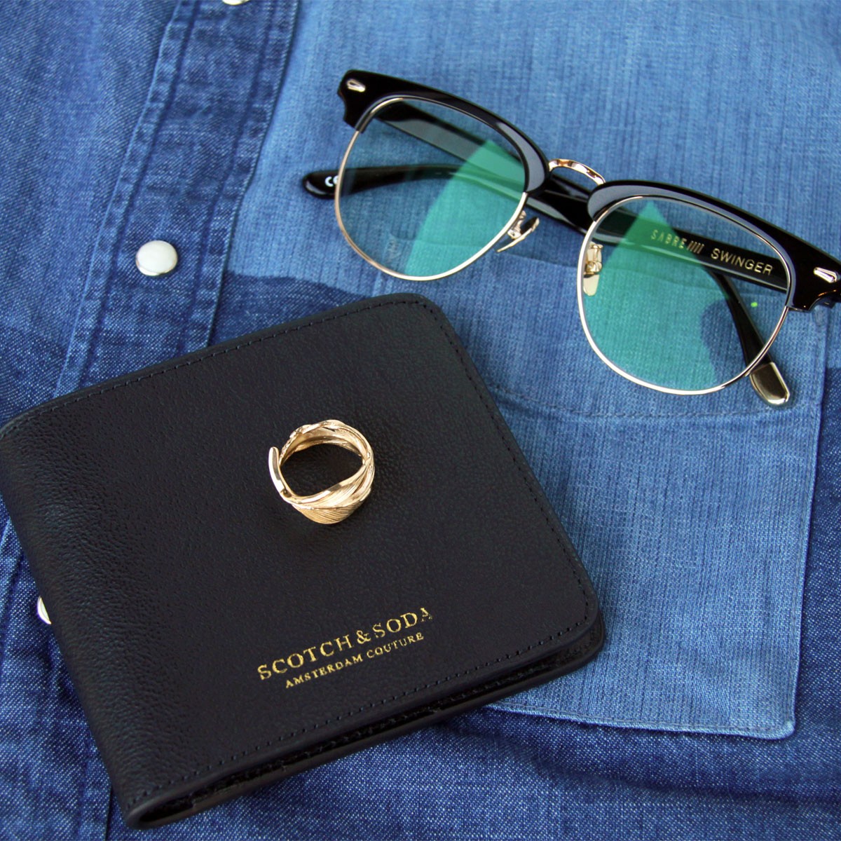 SCOTCH＆SODA（スコッチアンドソーダ） 財布 正規販売店 二つ折り財布