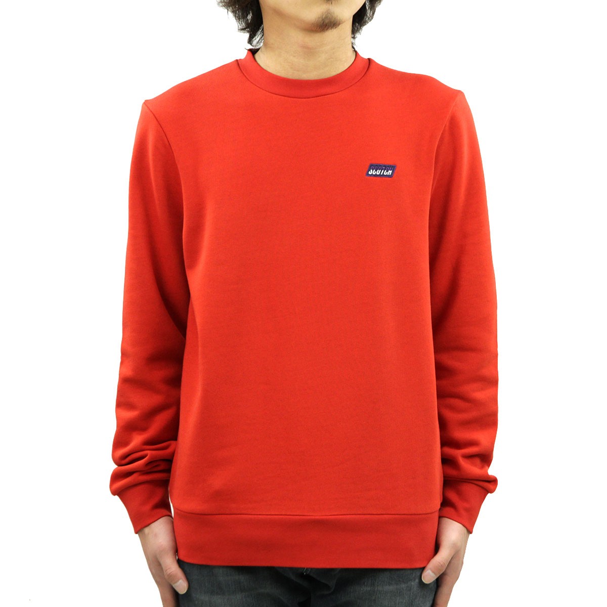 スコッチアンドソーダ スウェット メンズ 正規販売店 SCOTCH＆SODA トレーナー CLASSIC CREWNECK SWEAT 155254 2762 13800 15 FIESTA RED クリスマス プレゼント ラッピング SCOTCH＆SODA（スコッチアンドソーダ） スウェット メンズ 正規販売店