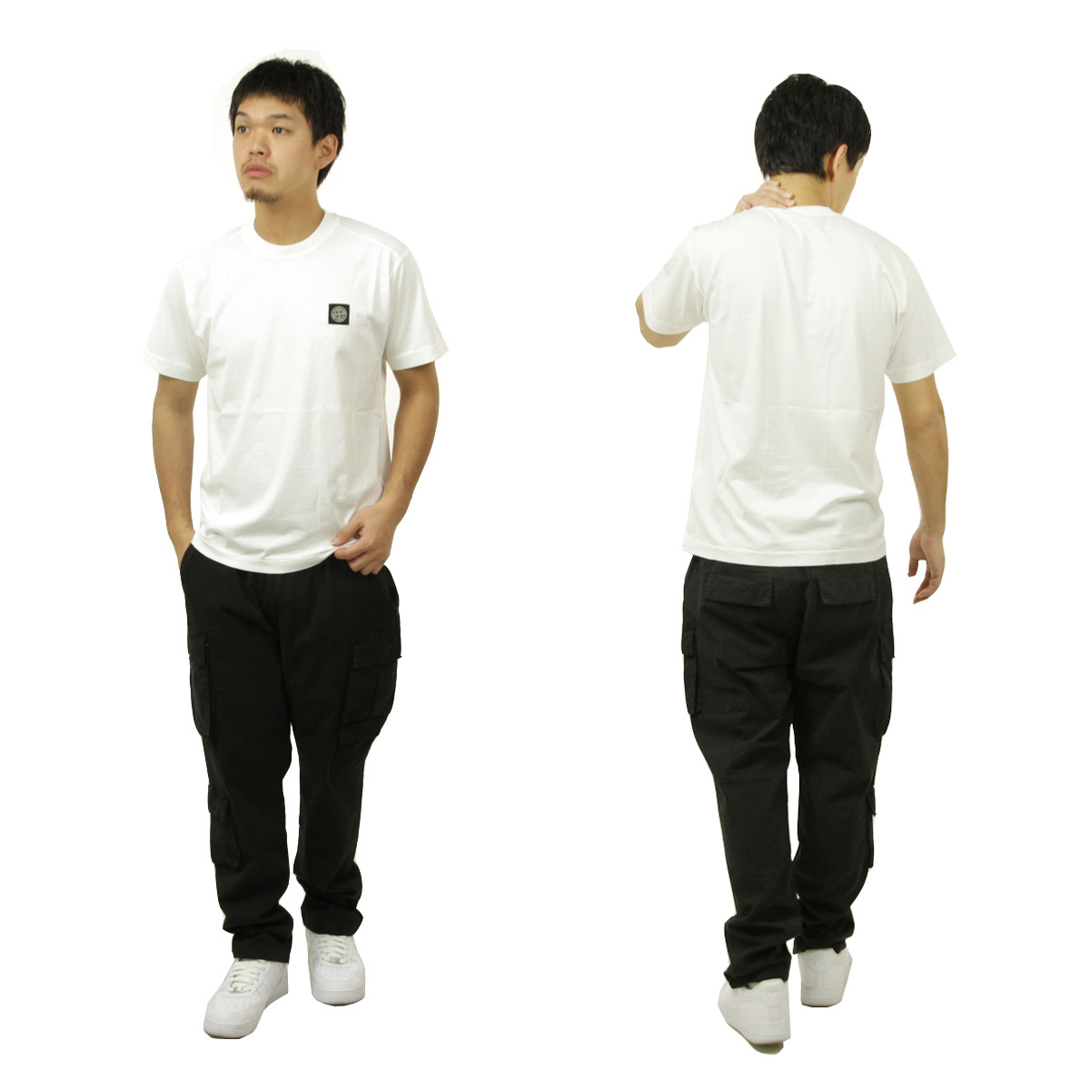 STONE ISLAND（ストーン アイランド） メンズ 半袖Tシャツ 正規品 ロゴ