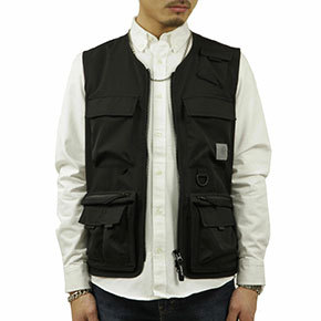 カーハート ベスト メンズ 正規販売店 CARHARTT WIP フィッシングベスト ミリタリーベスト ELMWOOD VEST BLACK I  クリスマス プレゼント ラッピング