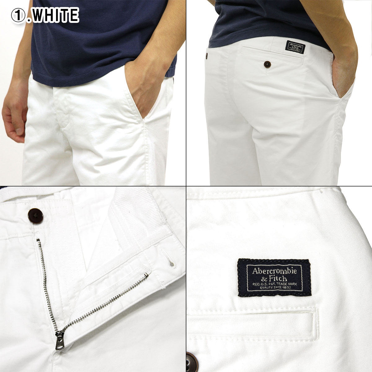 アバクロ ショートパンツ メンズ 正規品 Abercrombie＆Fitch ボトムス ハーフパンツ シンプル 無地 PLAINFRONT  SHORTS INSEAM LONG-LENGTH :41428702zz:ブランド品インポートセレクトショップMIXON 通販  
