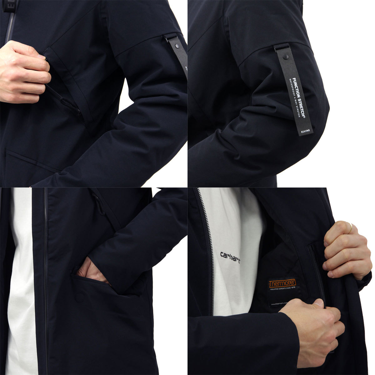 エルバイン アウター メンズ 正規販売店 elvine ナイロンジャケット