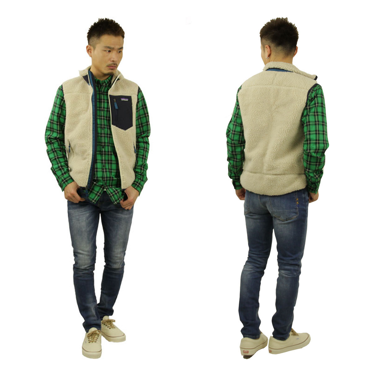 【美品】パタゴニア デニムベスト パタゴニアなど】武骨だけど爽やかに着こなす！ ワークベストコーデの