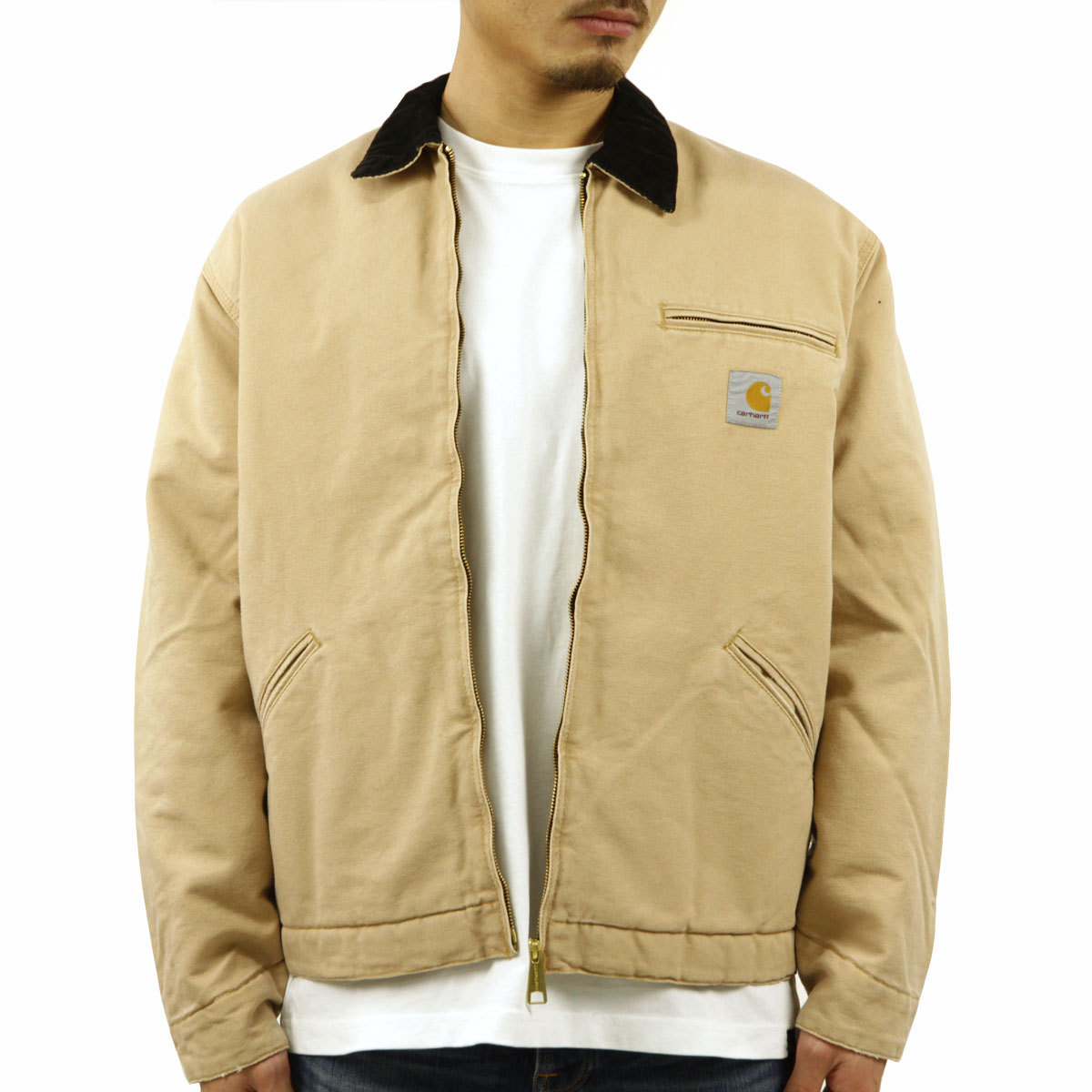 カーハート ジャケット メンズ 正規品 CARHARTT WIP デトロイトジャケット ワークジャケット アウター OG DETROIT JACKET  DUSTY H BROWN/BLACK I027358