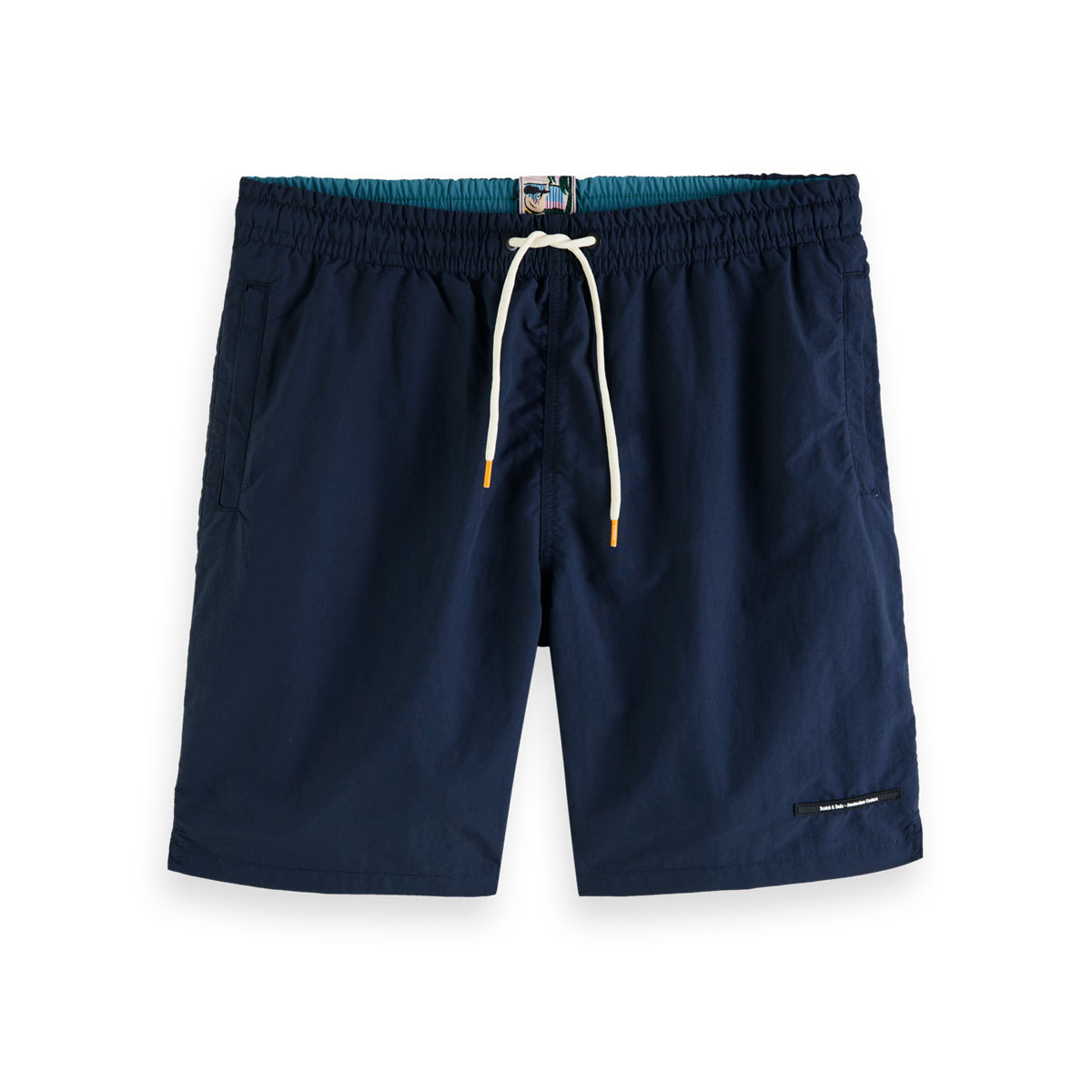 スコッチアンドソーダ 水着 メンズ 正規販売店 SCOTCH＆SODA スイムパンツ 無地 LONG LENGTH - SOLID RECYCLED NYLON SWIM SHORT PANTS 160606 0415 38605 76 GRAPHIT