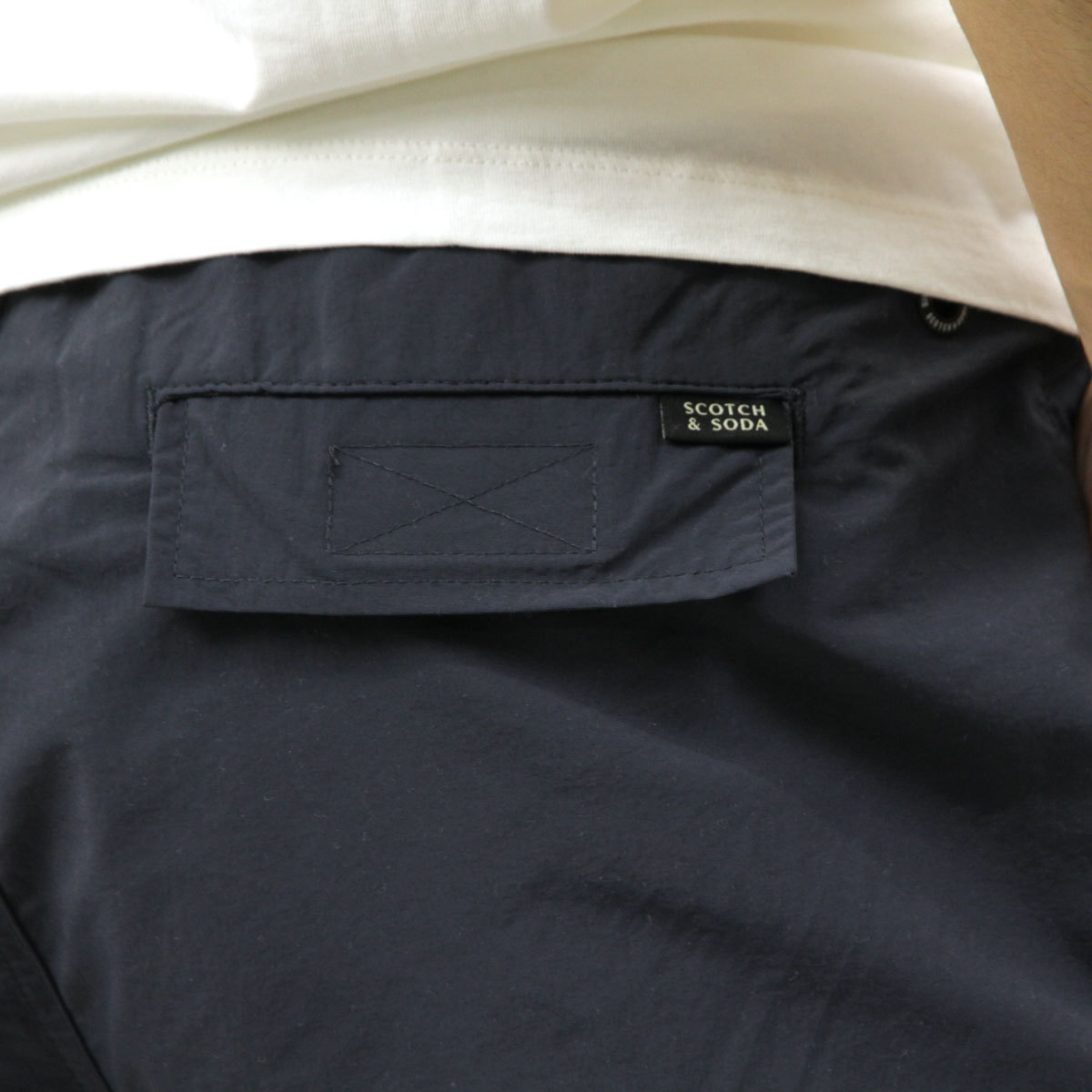 スコッチアンドソーダ 水着 メンズ 正規販売店 SCOTCH＆SODA スイムパンツ 無地 LONG LENGTH - SOLID RECYCLED NYLON SWIM SHORT PANTS 160606 0415 38605 76 GRAPHIT