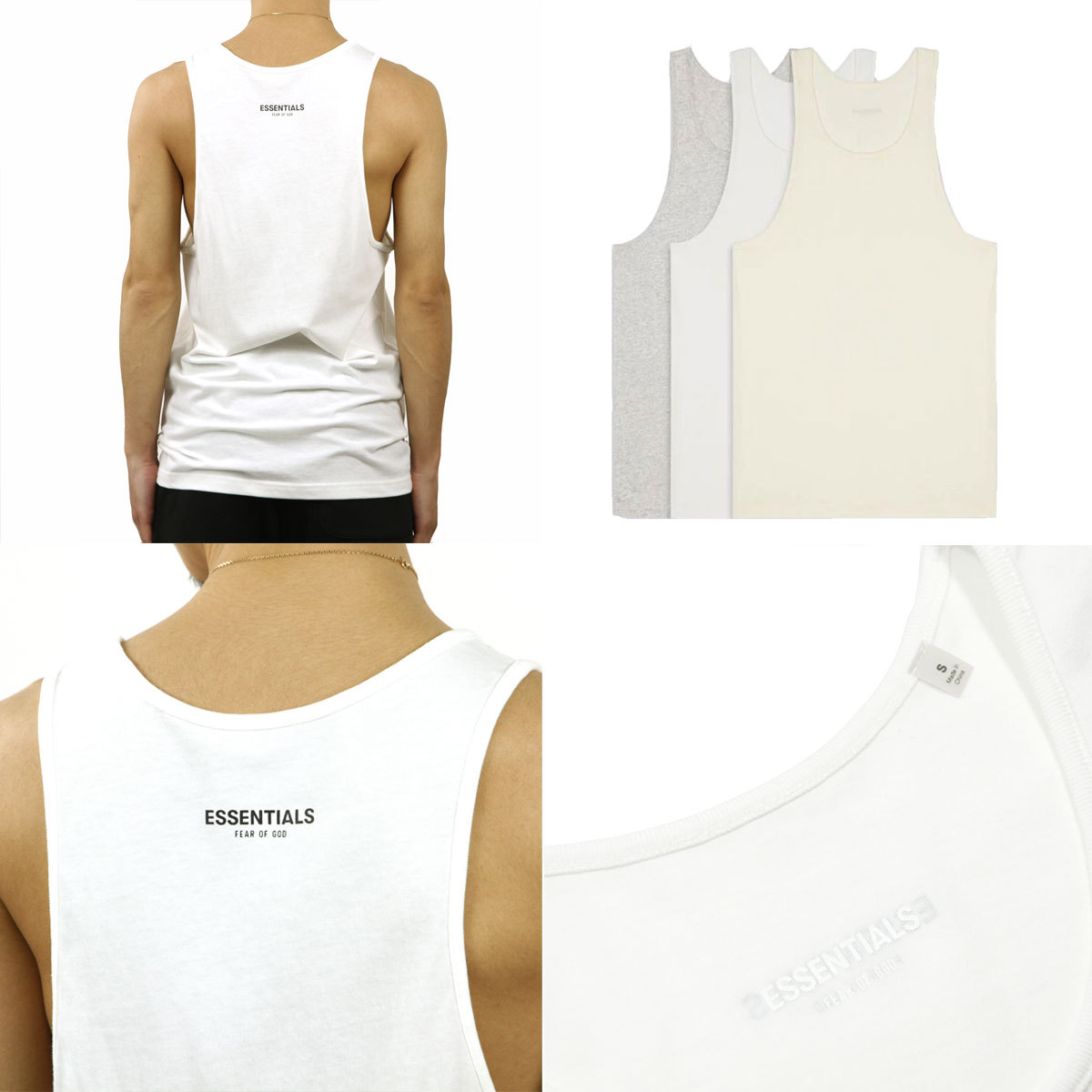 フィアオブゴッド fog essentials タンクトップ メンズ 正規品 FEAR OF GOD エッセンシャルズ 3パック タンクトップ 3枚組 FOG  ESSENTIALS 3 PACK TANK TOPS : 414546a539 : ブランド品インポートセレクトショップMIXON - 通販 -  Yahoo!ショッピング