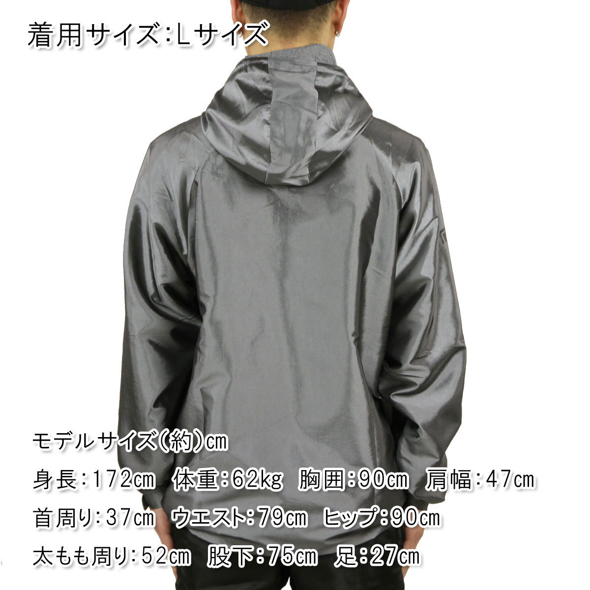 リバーサル アウター メンズ 正規販売店 REVERSAL rvddw アノラックパーカー FLASH LIGHT ANORAK PARKA  rv21ss302 SILVER