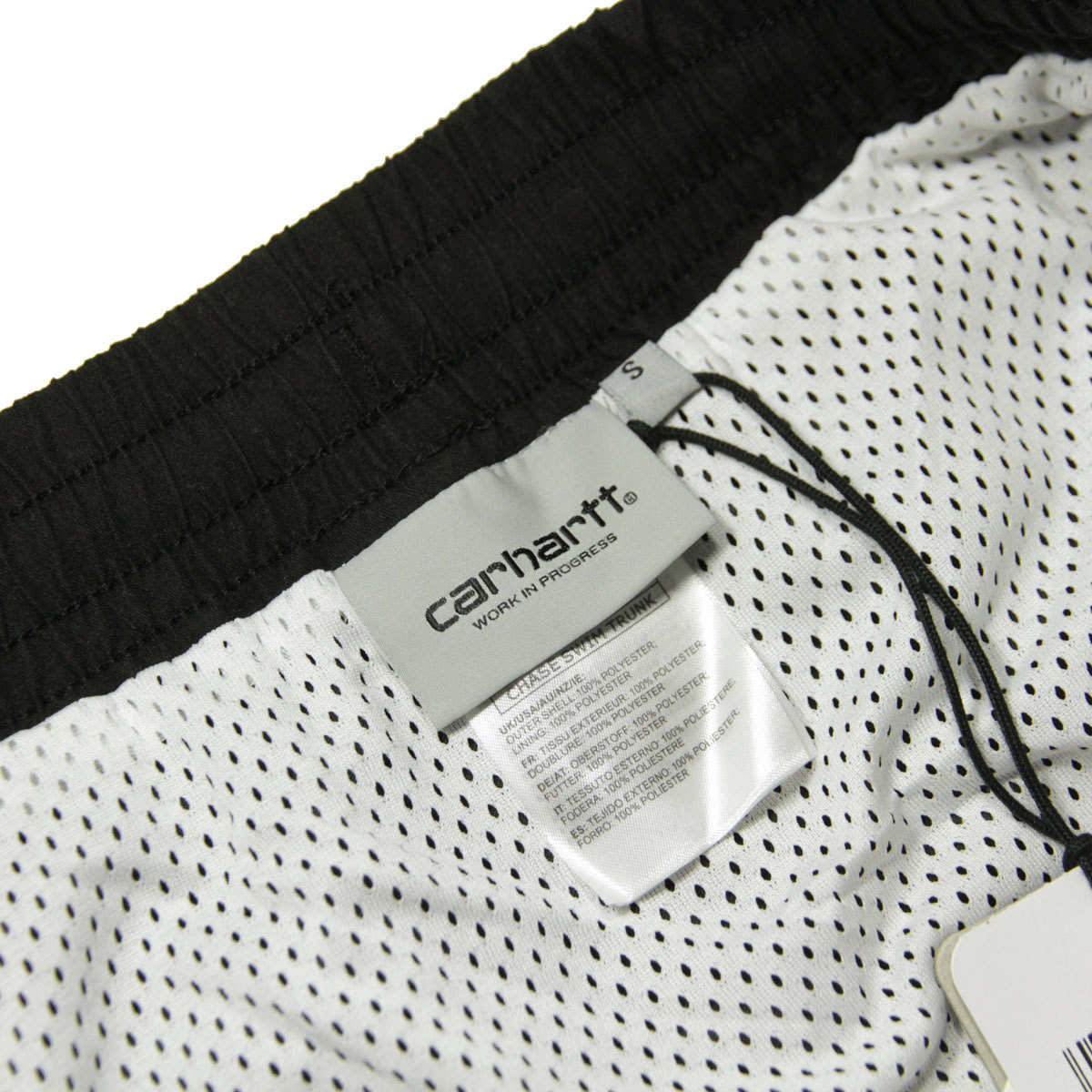 カーハート 水着 メンズ 正規販売店 CARHARTT WIP スイムパンツ ボトムス CHASE SWIM TRUNKS PANTS BLACK / GOLD I026235 89