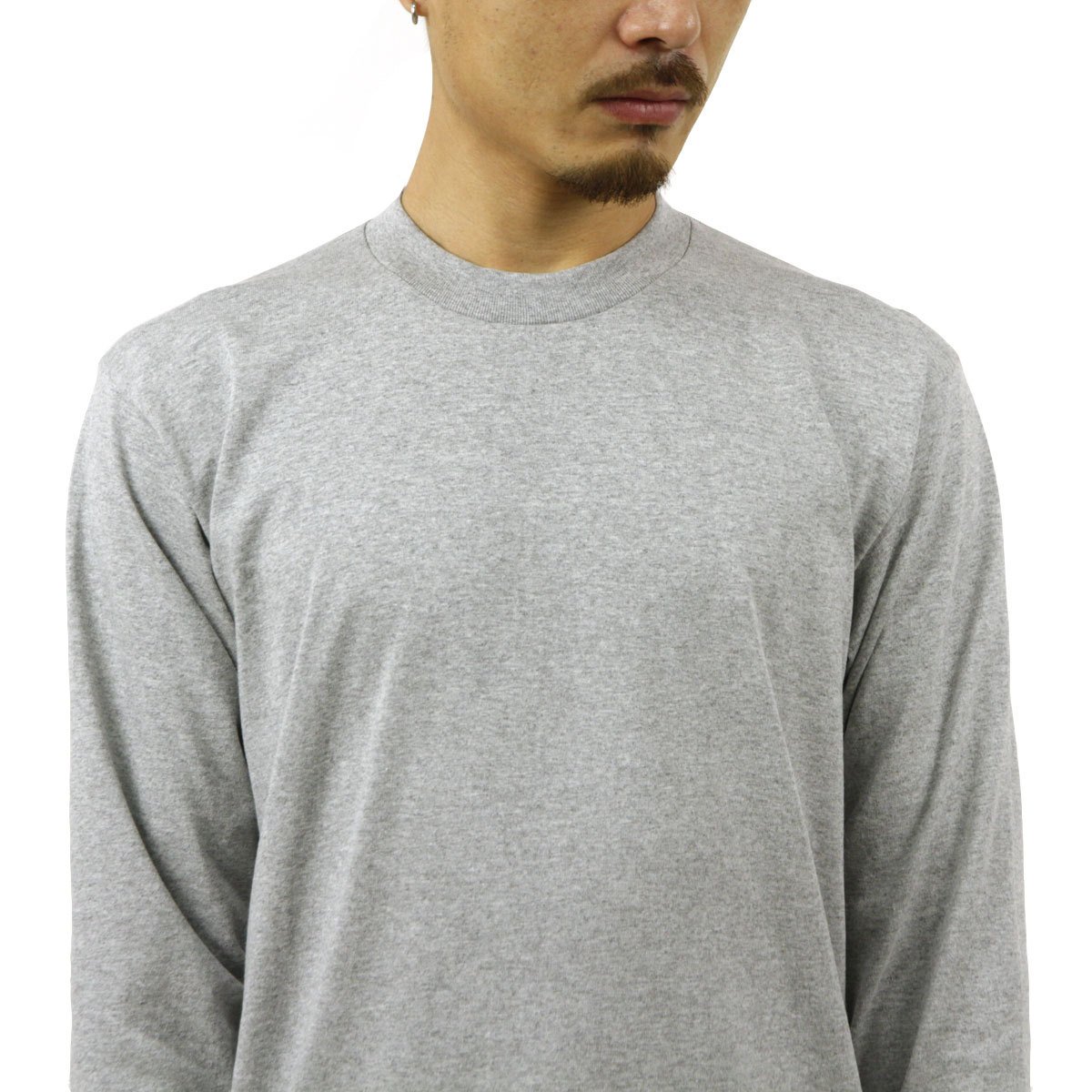 プロクラブ ロンT メンズ 正規販売店 PROCLUB 長袖Tシャツ クルーネック長袖Tシャツ HEAVY WEIGHT COTTON LONG SLEEVE CREW NECK T-SHIRT HEATHER GREY #114