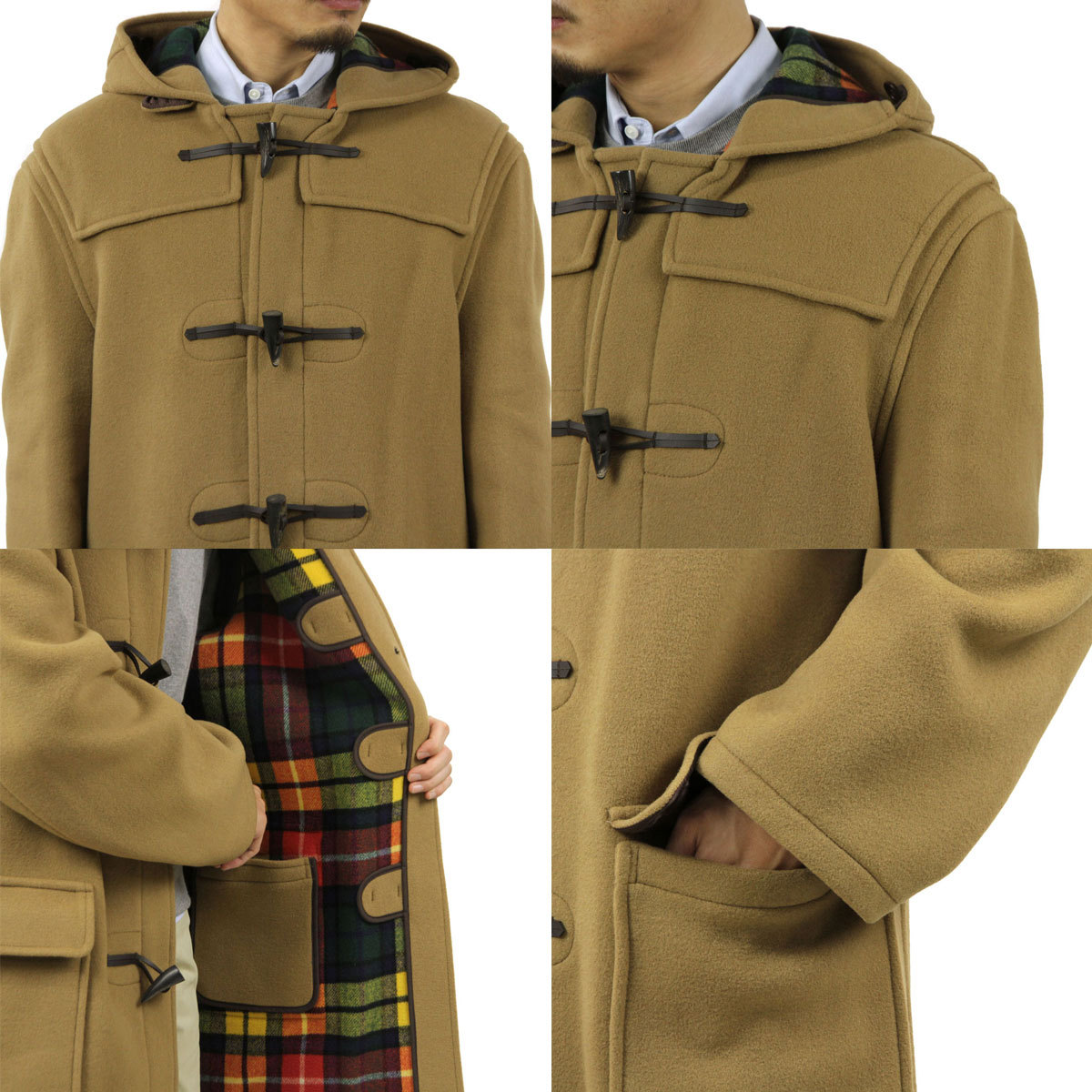 GLOVERALL グローバーオール ダッフルコートUSA40 キャメル　メンズ GLOVERALL グローバーオール ダッフルコートUSA40 キャメル メンズ