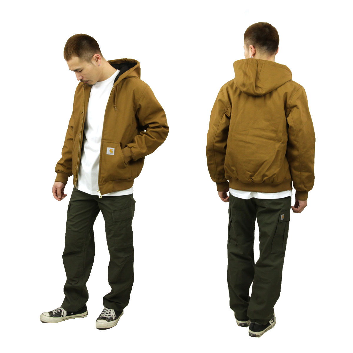 ジャケット・アウター 00's Carhartt active jacket brown Rare Vintage Carhartt Active Jacket Brown Size-M/L