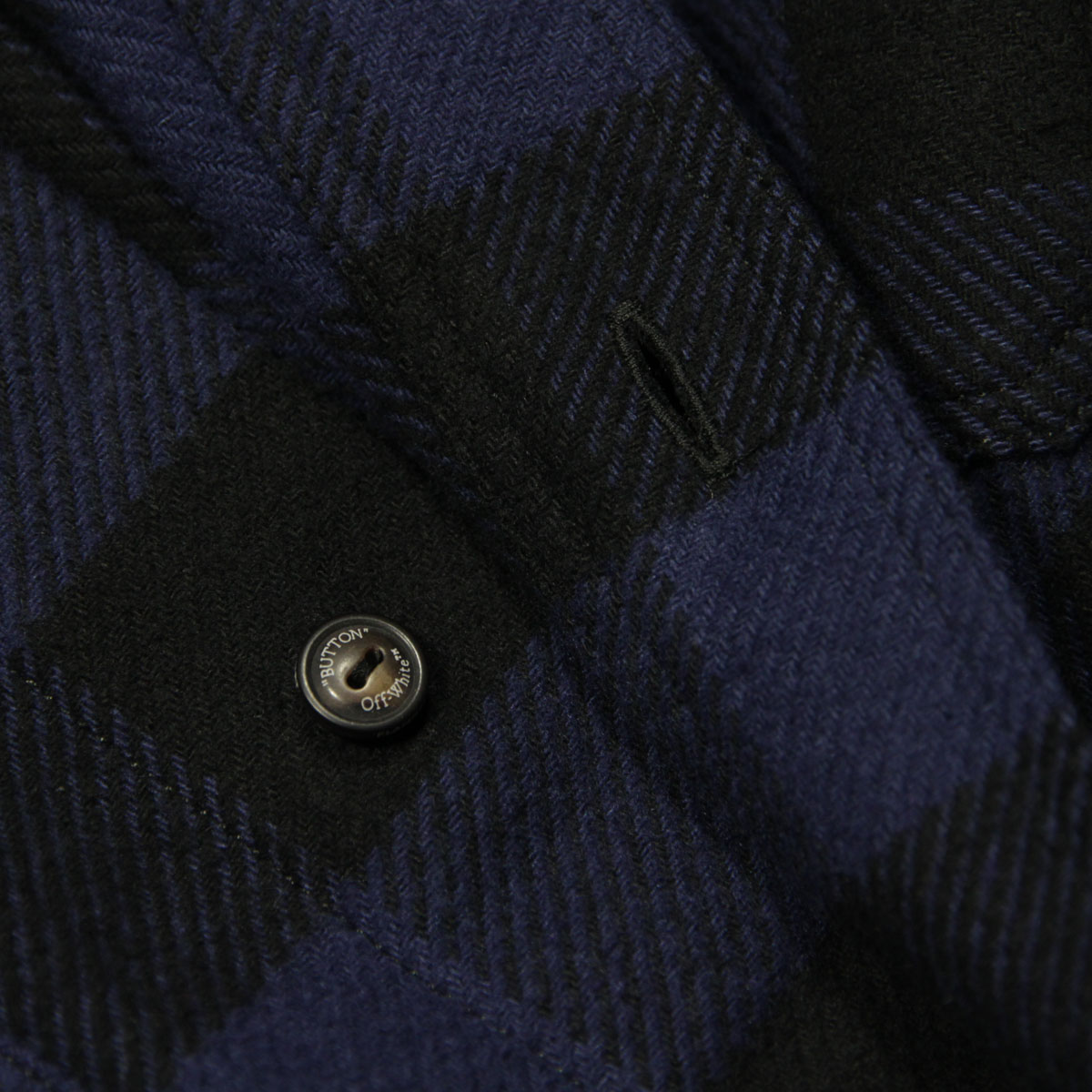 ⭐️正規品18SS OFF-WHITE Flannel Shirtフランネルシャツ オフホワイト シャツ メンズ 正規品 OFF-WHITE 長袖シャツ フランネル