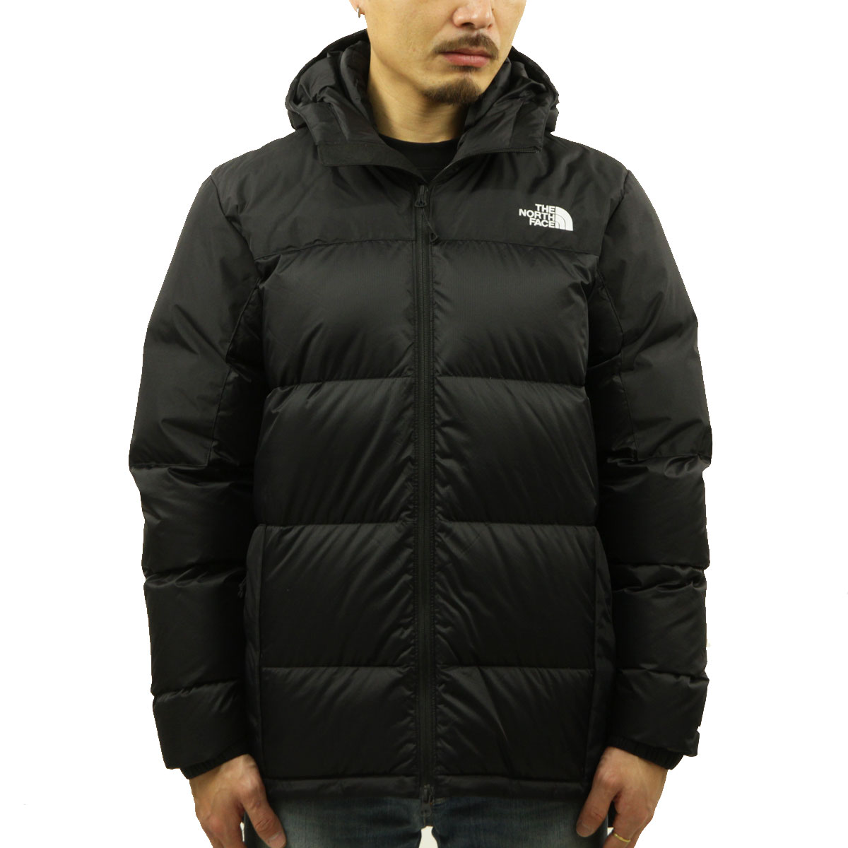 ノースフェイス ダウンジャケット メンズ 正規品 THE NORTH FACE アウター DIABLO DOWN HOODIE JACKET  NF0A4M9L KX7 BLACK/TNF BLACK