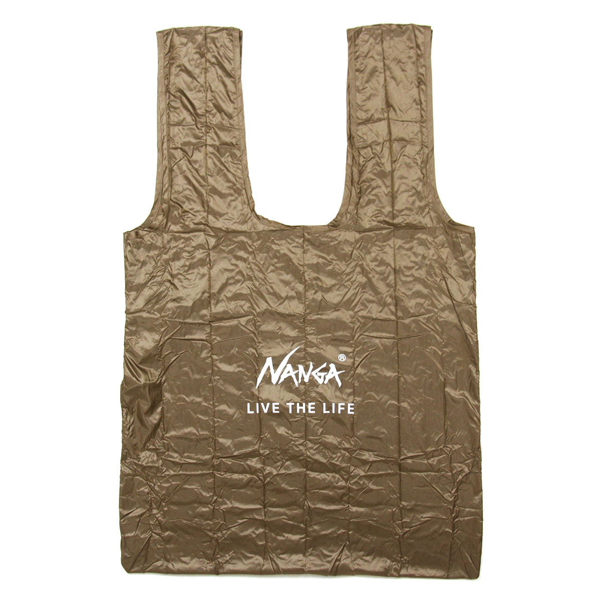 ナンガ バッグ 正規販売店 NANGA エコバッグ コンパクト NANGA POCKETABLE ECO BAG (LIVE THE LIFE) COYOTE