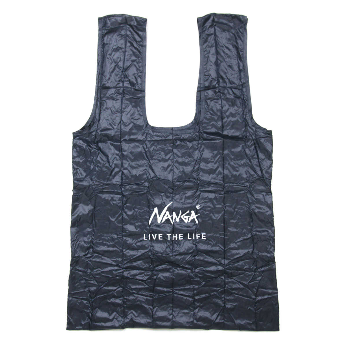 ナンガ バッグ 正規販売店 NANGA エコバッグ コンパクト NANGA POCKETABLE ECO BAG (LIVE THE LIFE) NVY NAVY