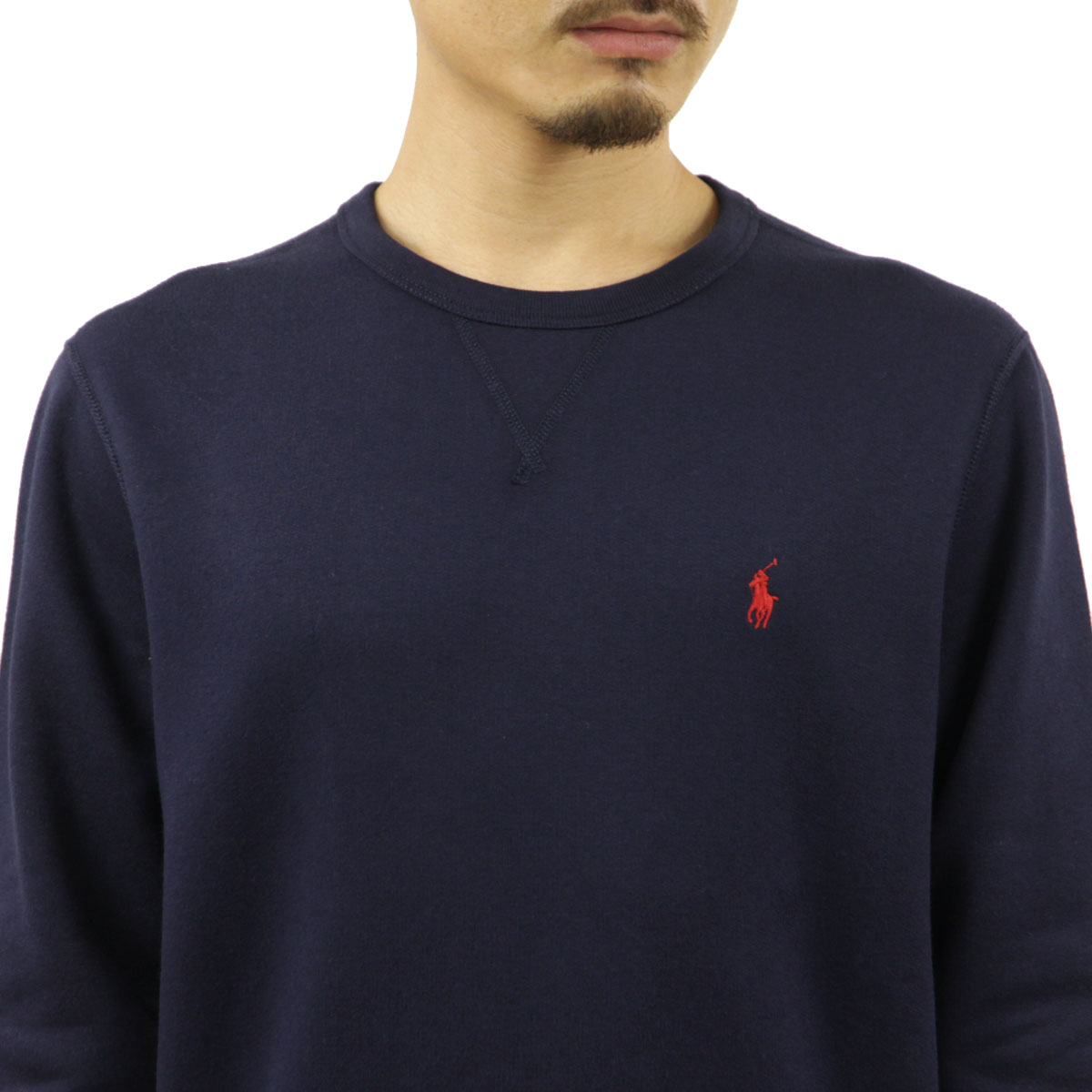 ポロ ラルフローレン スウェット メンズ 正規品 POLO RALPH LAUREN トレーナー RL FLEECE CREWNECK  SWEATSHIRT K221SC25 710766772003 CRUISE NAVY