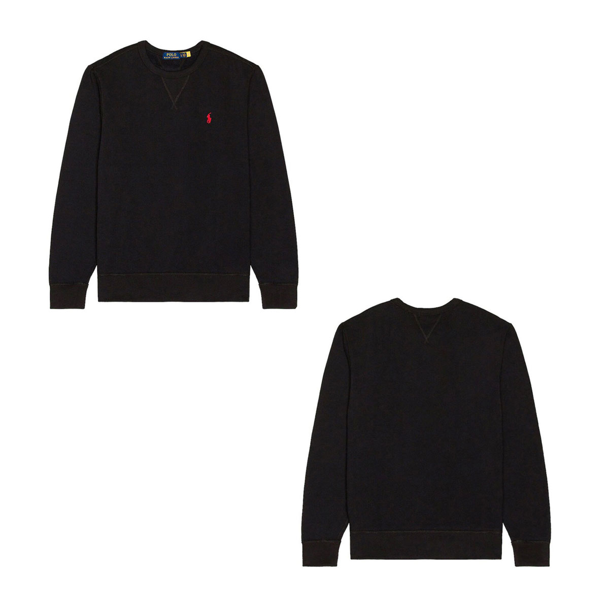 【Polo Ralph Lauren】クルーネック スウェットシャツ（Black） Polo ベア フリース スウェットシャツ
