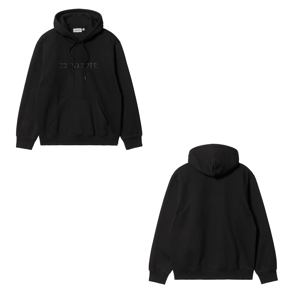 【美品】(M) Carhartt WIP パーカー 黒 バックロゴ フラッグ Carhartt（カーハート） メンズ パーカー 正規品 CARHARTT WIP プル