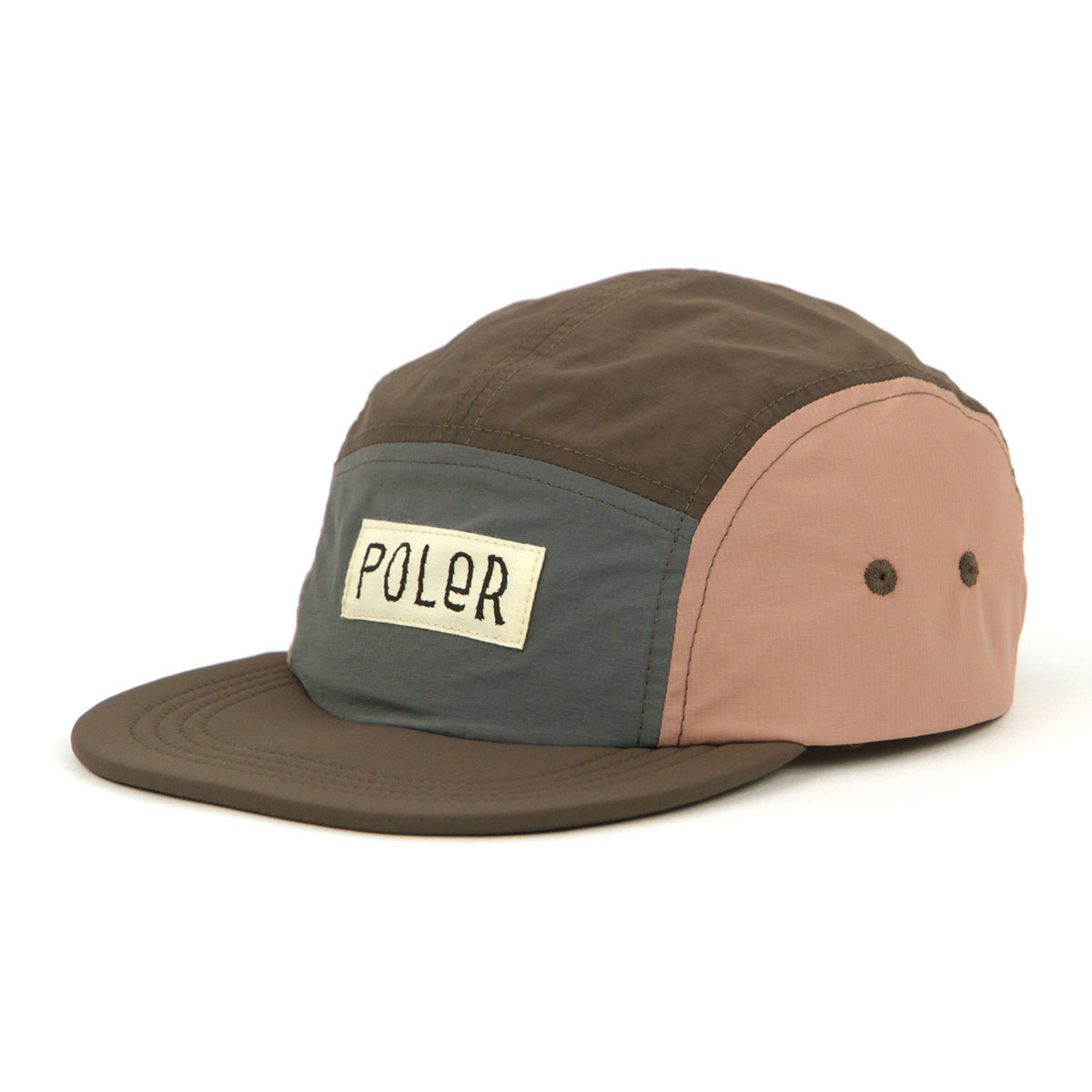 ポーラー メンズ レディース キャップ 正規販売店 POLER 5パネルキャップ ナイロン 帽子 5P NYLON FLOPPY RIP CAP D MCV0040-WIN WINE