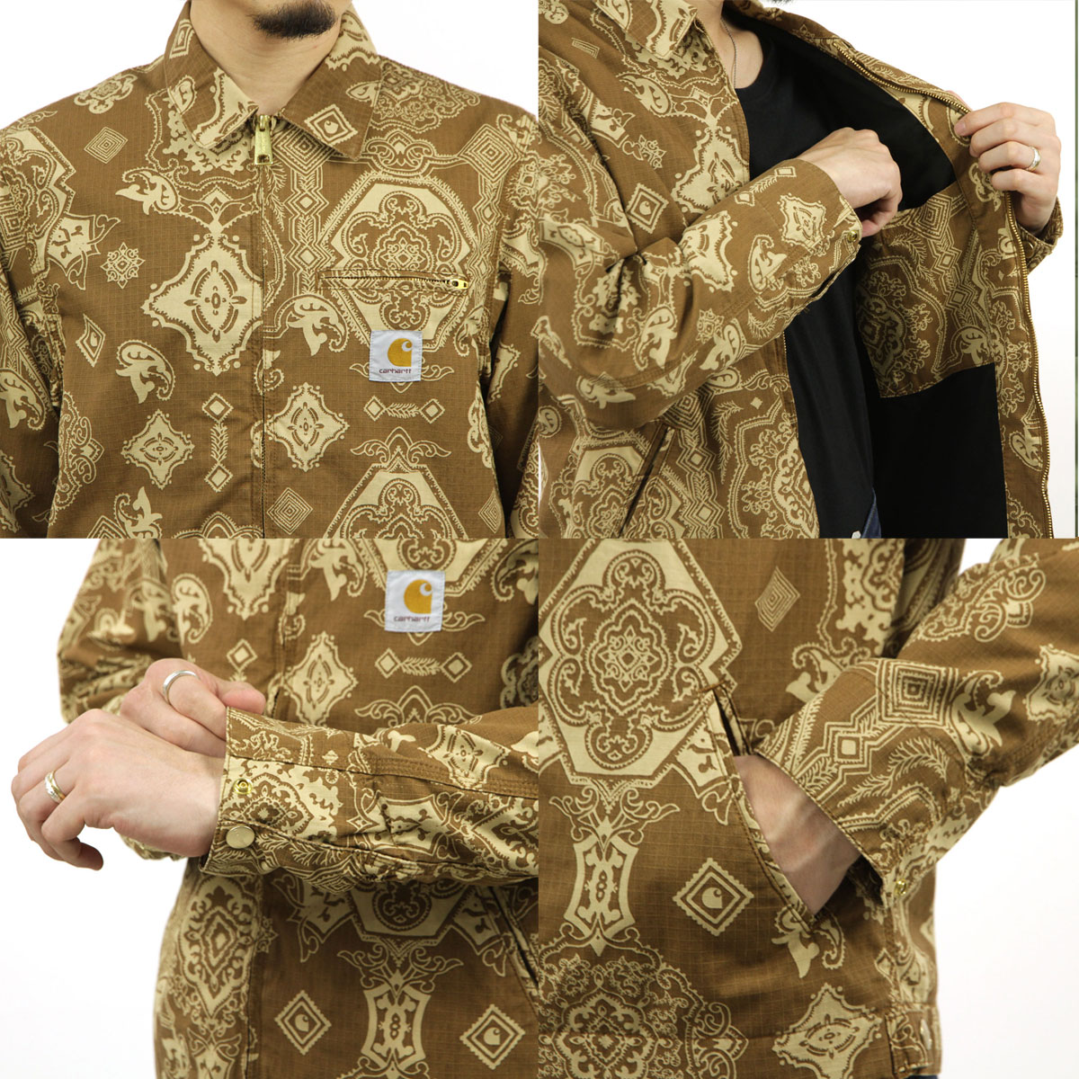 【Carhartt wip】ペイズリー柄 カバーオール XL Carhartt カーハート メンズ ジャケット 正規品 CARHARTT WORK