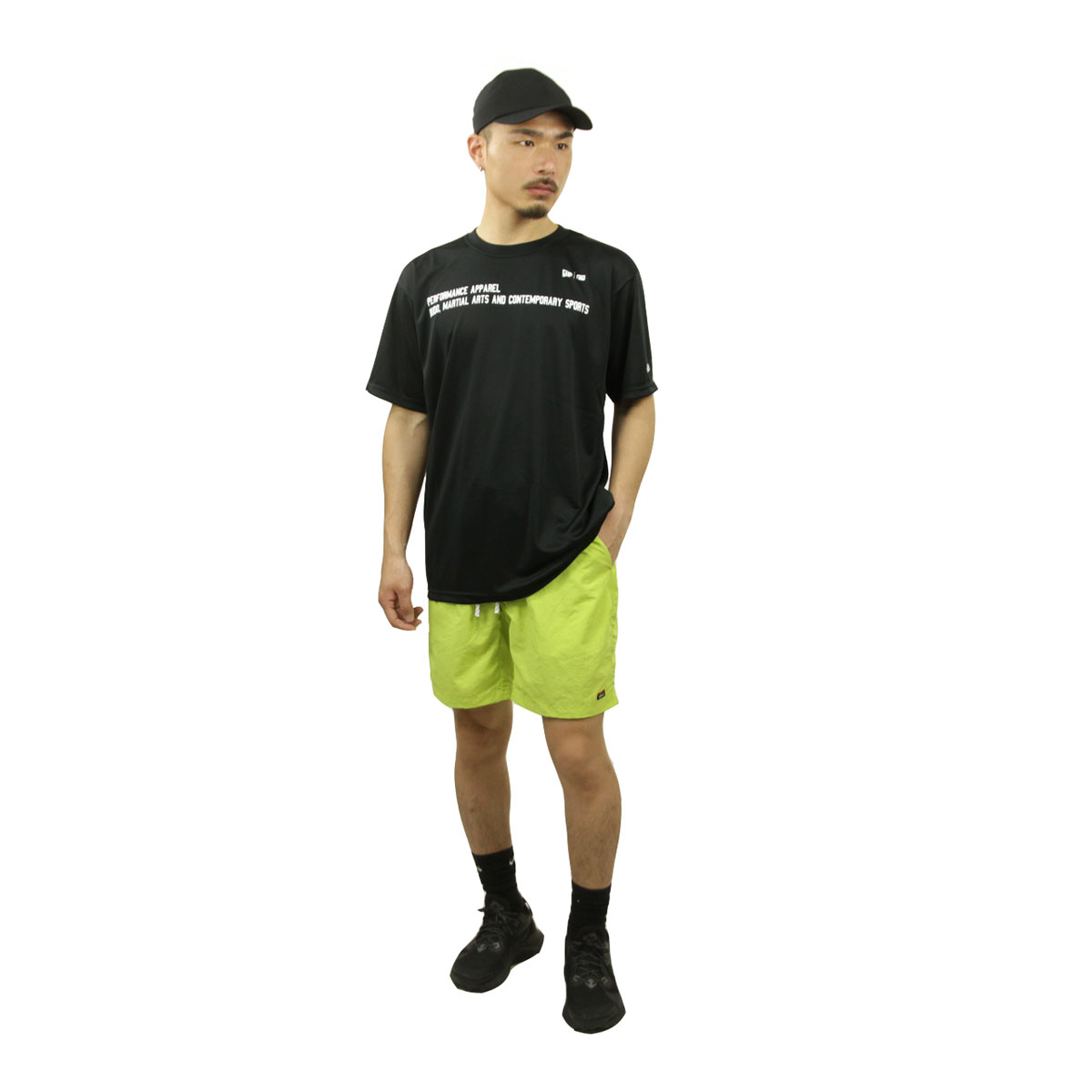 ナンガ メンズ ショートパンツ 正規販売店 NANGA ナイロン ハーフパンツ 短パン NYLON TUSSER EASY SHORTS NW2221-1I502 LIME