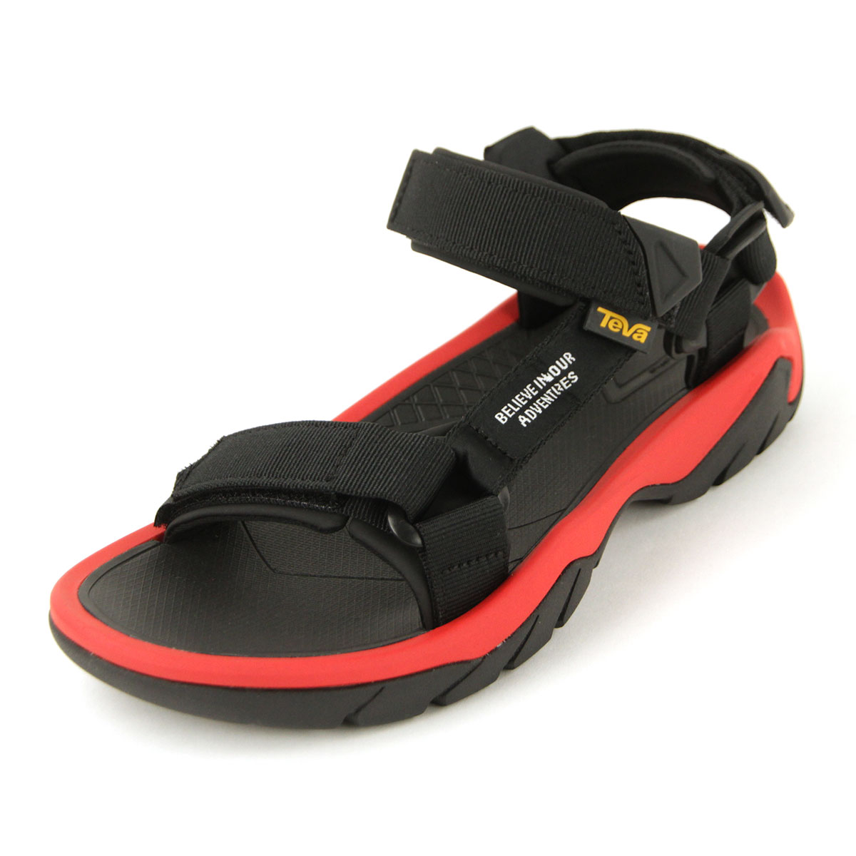 ナンガ メンズ サンダル 正規販売店 NANGA テバ コラボ アウトドア シューズ NANGA×TEVA TERA HI FIVE CA2314-1Z505 BLACK/RED
